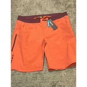 Yeti Orange and Purple Women Bike Shorts